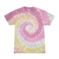 thumbnail image 1 of Colortone Womens Rainbow Tie-Dye Short Sleeve Heavyweight T-Shirt, 1 of 2