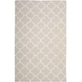 thumbnail image 2 of Safavieh Dhurries Brad Geometric Area Rug, Gray/Ivory, 6' x 9', 2 of 8