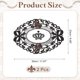 thumbnail image 2 of Uxcell 2Pcs Manteles de Encaje, 9.06" x 11.81" Doilies de Mesa Vintage, Negro, 2 of 7