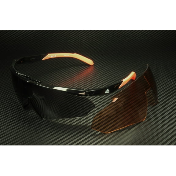 Adidas Sport SP0027 01A Shiny Black Smoke Injected 00 mm Men's Sunglasses