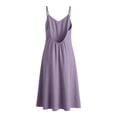 thumbnail image 4 of Antinious Women Solid Spaghetti Straps Adjustable Pocket Summer Soft Elegant Long Dress, 4 of 5