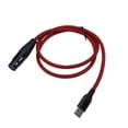 thumbnail image 1 of Micrófono Xlr A Cable USB, Convertidor De Enlace De Micrófono Femenino Hifi Sonido Para Grabar Consola De Mezcla De Altavoces De Canto De Karaoke, 10 Pies, 6 Mm De Diámetro, 1 of 7