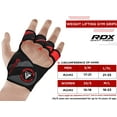 thumbnail image 7 of RDX Weight Lifting Gloves Grips, Workout Gym Fitness, Ventilated Anti-Slip Open Back Gripper, Deadlift Strength Training HIIT Exercise, Women Men Rowing Cycling Hanging Climbing Gymnastics Pull Ups, 7 of 7