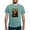 Sea Foam, variant on CafePress - Pandemic Mona Lisa T Shirt - Mens Comfort Colors Shirt