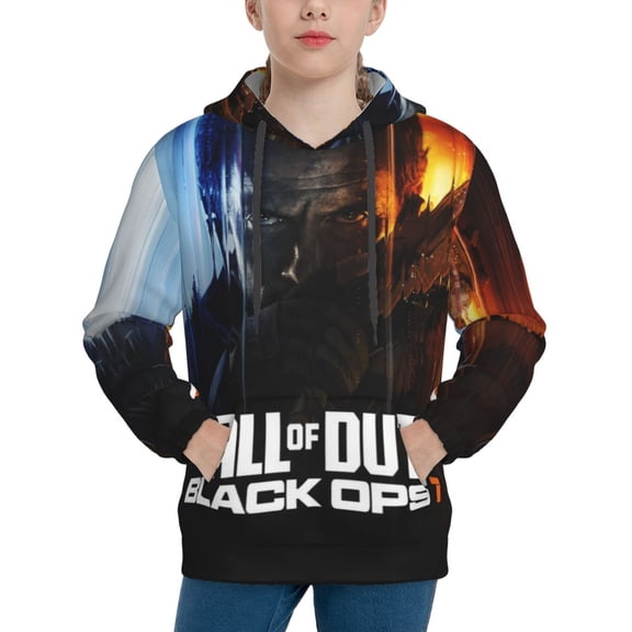Call of Duty Black Ops Youth Pullover Hooded Graphic Sweatshirts Long Sleeve Casual Hoodies Teen
