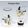 thumbnail image 5 of 750143 Carburetor Carb Kit Compatible with North-ern Tool Powerhorse 212cc 6HP 3100 PSI 2.5 GPM Gas Pressure Washer Parts, 5 of 9