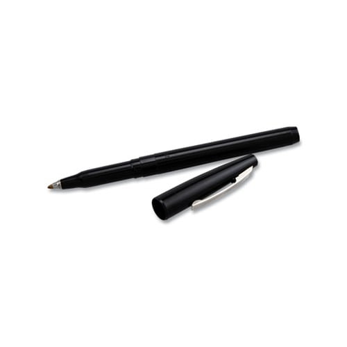 Rolling Writer Stick Roller Ball Pen Medium 0.8mm, Black Ink/Barrel, Dozen