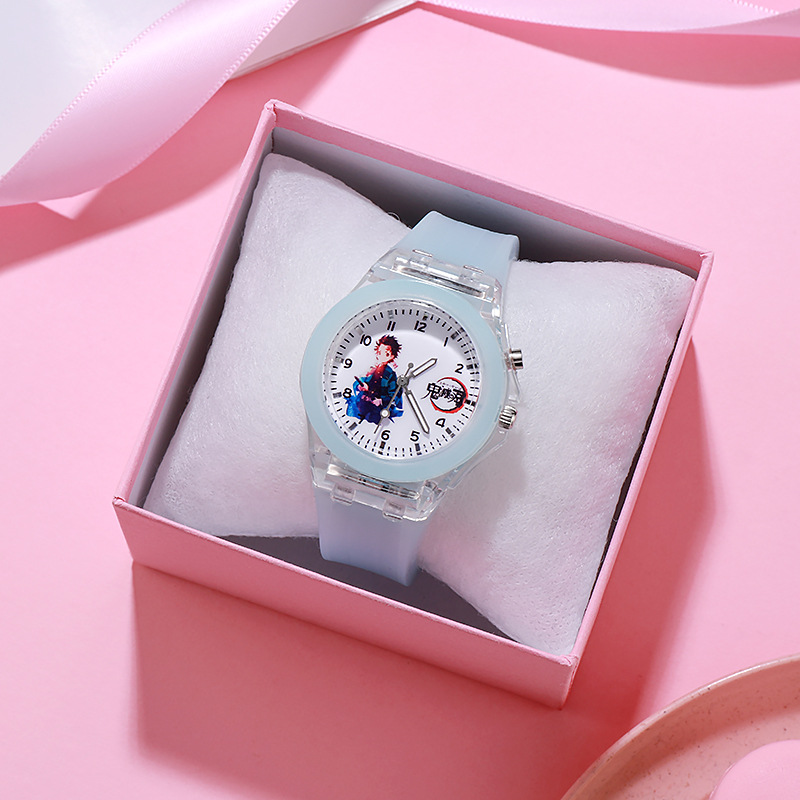 Glow Demon Slayer Wrist Watch Children Watches Cute Cartoon Watch Kids
