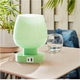 thumbnail image 1 of Lámpara táctil para mesita de noche, moderna lámpara pequeña para dormitorio, sala de estar, mesita de noche, lámpara de escritorio con pantalla de cristal de ópalo blanco, bombilla LED cálida, 1 of 10