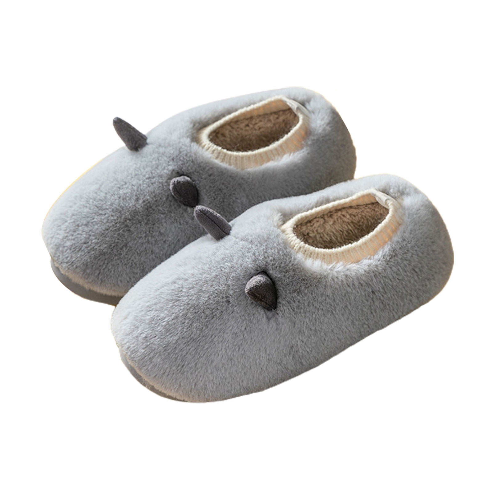 Fusipu 1 Pair Men Slippers Extra Thick 