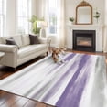 thumbnail image 3 of Rectangle Area Rug 6x9ft,Abstract Gray Purple Washable Carpet Non-Slip Runner Accent Rugs Indoor Floor Mat for Bedroom Living Room Decor,Gradient Color Oil Painting, 3 of 9