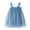 Navy, variant on CPNG Girls Tulle Vest Dress Solid Color Sleeveless Square Neck Dress Temperament Cute Elegant Casual Puffy Skirt Dress(Pink,3-4 Years)