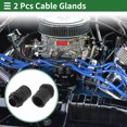 thumbnail image 2 of M20x1.5 Cable Glands 18.5mm / 0.73" Bellows Quick Connector Straight PA6 Nylon Black 2 Pcs, 2 of 7