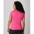 thumbnail image 3 of Hanes Sport Cool DRI Women's Performance V-Neck T-Shirt Wow Pink S, 3 of 6