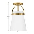 thumbnail image 6 of 83057LCB Lark Tori - 1 Light Convertible Pendant In Transitional and Modern Style-13.75 Inches Tall and 9 Inches Wide-Lacquered Brass Finish, 6 of 14