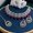 PURPLE 5868, variant on Exquisite Indian Bollywood Wedding Silver Plated Choker Necklace Set