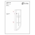 thumbnail image 3 of 14W 1 Led Outdoor Wall Mount In Contemporary Style 7.88 Inches Wide By 14.75 Inches High-Deep Bronze Finish Z-Lite 558M-Dbz-Led, 3 of 3