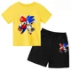 thumbnail image 3 of Conjunto de dos piezas de camiseta y pantalones cortos de algodón de Super Sonic Bros, conjuntos de ropa para niños, bebés, niños y niñas, camisetas, pantalones, traje, 3 of 5
