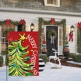 thumbnail image 3 of Sm:)e Merry Christmas Garden Flag 12x18 Inch Double Sided, Christmas Tree Xmas Winter Holiday Yard Outdoor Decorative Flag, 3 of 8