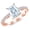 Rose Gold, variant on 1.1 Carat Center Platinum LAB GROWN DIAMOND Classic Prong Set Radiant Cut Diamond Engagement Ring (G-H Color VS1-VS2 Clarity) Size: 9