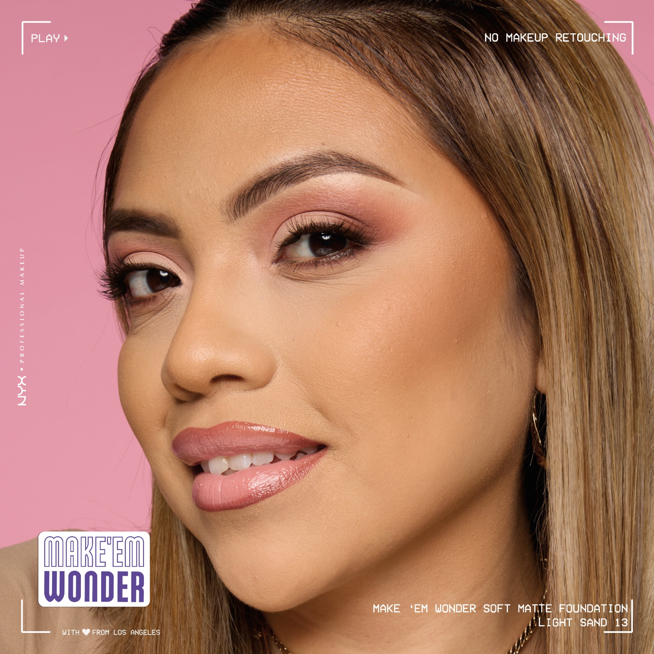 NYX Professional Makeup Make 'EM Wonder, 24H Soft Matte Foundation Makeup, LIGHT SAND 13