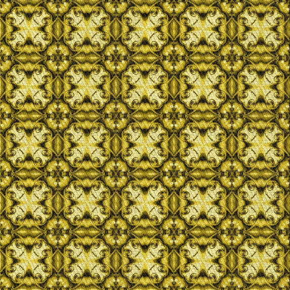 Ahgly Company Machine Washable Indoor Square Transitional Dark Bronze Brown Area Rugs, 8' Square