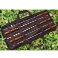 thumbnail image 4 of Brochetas de de 5 piezas, brochetas de de material acero inoxidable reutilizables, brochetas bolsa de almacenamiento Patrón DYNWAVEMX Palitos de barbacoa, 4 of 8