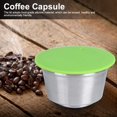thumbnail image 2 of Lybunair Capsule de Café en Acier Inoxydable Réutilisable Rechargeable pour Cafetières (Vert), 2 of 8