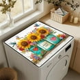 thumbnail image 4 of Sunflower Print Washer Dryer Top Cover, Waterproof Non-Slip Washing Machine Protector Mat for Laundry Room Decor, 23.6"x19.7", 4 of 8