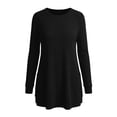 thumbnail image 5 of StSilkitty Loose Casual Sweater for Womens Solid Color Long Sleeve Crewneck Tunic Tops Lightweight Comfy Sweaters, 5 of 6