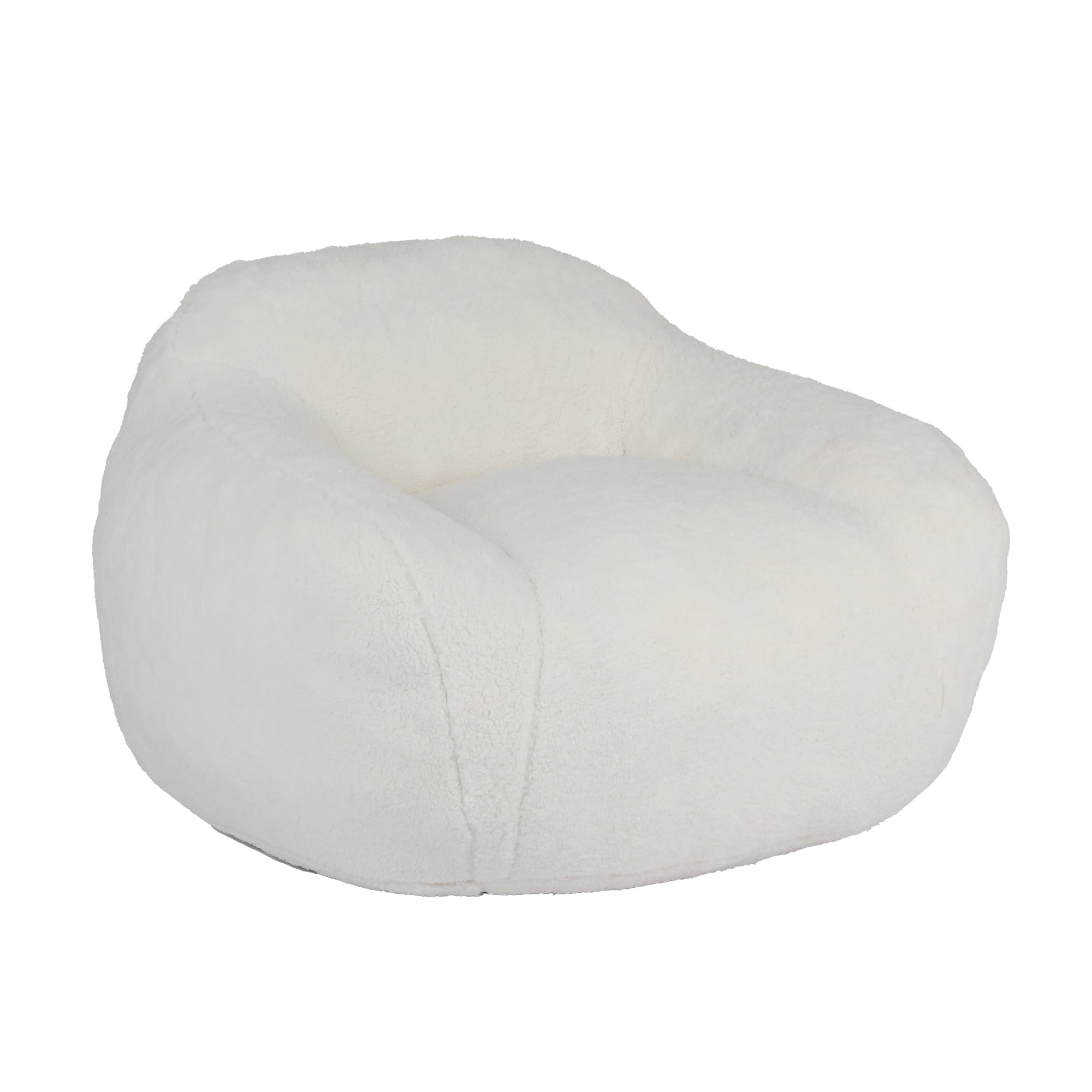 Bean Bag Chair, Adult Bean Bag Sofa, Bean Bag Sofa with Armrests, Large Bean Bag Chair, Filled with Memory Foam, Suitable for Living Rooms and Bedrooms,Off White
