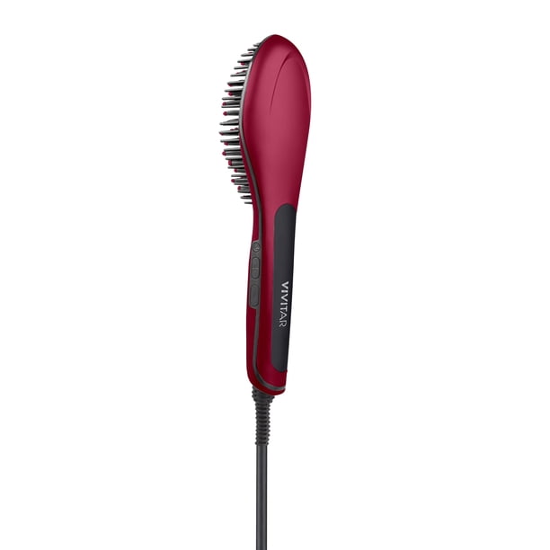 Vivitar Red Ceramic Straightening Hair Brush