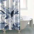 thumbnail image 5 of Waterproof Botanical Leaves Floral Shower Curtain 72x84 Inch Boho Style Polyester Unique Shower Curtain for Bathroom Hotel Home Decor with 12 Plastic Hooks, 5 of 5
