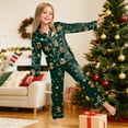 thumbnail image 5 of Gubotare Christmas Pajamas Little Girls Cute Little Boys Pajamas Kids 2 Piece Kids Pjs Sleepwear Clothes Set Size 7-8 (Dark Green,7-8 Years), 5 of 9