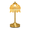 Lotus Flower Table Lamp-Goden-A3, variant on Cordless Table Lamp, Rechargeable Clear Glass Lotus Flower Lamp | 5200mAh touch lamp with 3 color modes and stepless dimming, battery operated lamp for nightstands and kitchen counters White