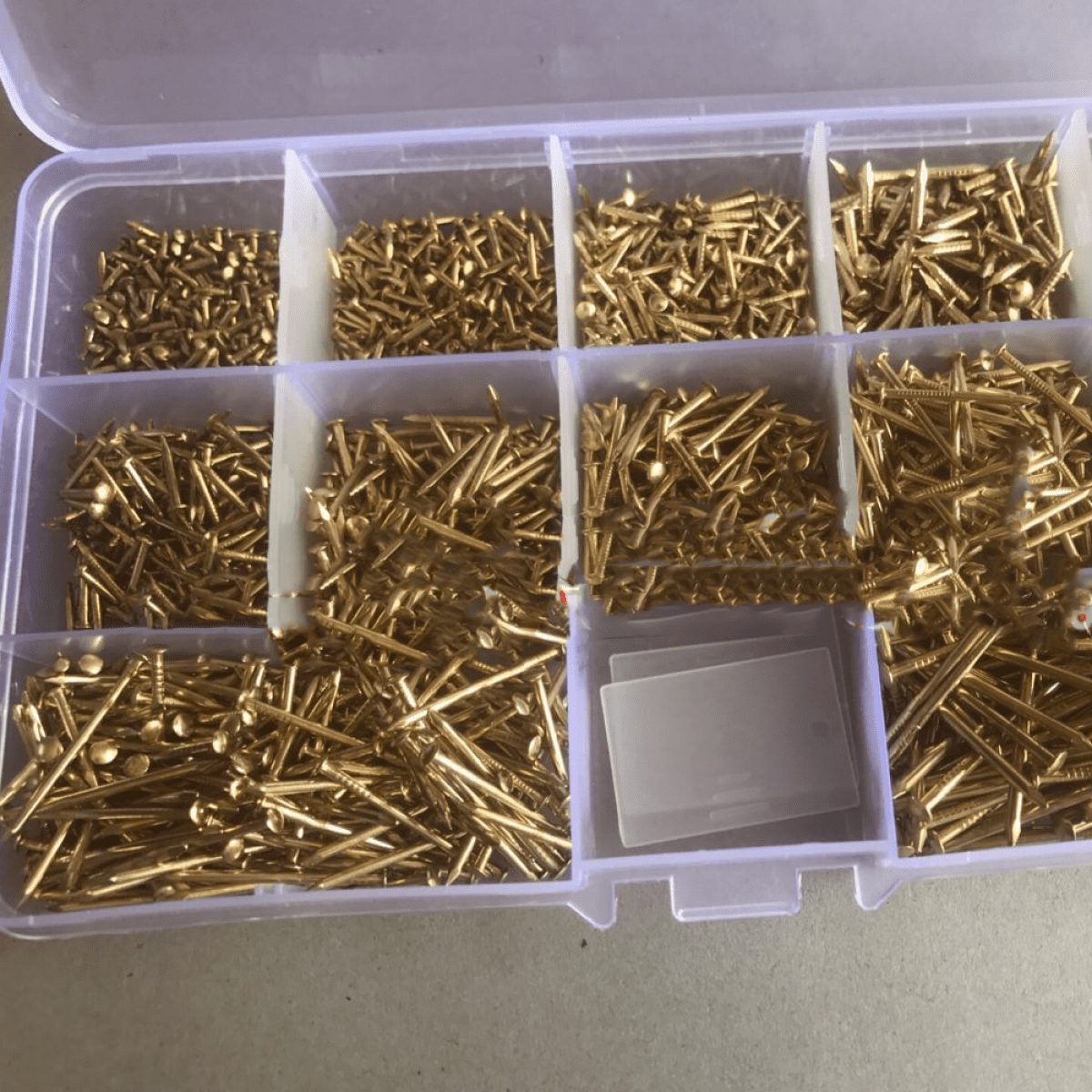 Hardware Nail Assortment Kit, Includes Finish, Wire, Common, Brad and