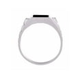 thumbnail image 2 of RYLOS Men's Ring with Black Onyx & Diamonds – Designer Men's Jewelry in Sizes 8-13 Sterling Silver Size 9, 2 of 6