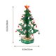 thumbnail image 4 of Caja de música clásica de madera con mecanismo de relojería, diseño de árbol de Navidad con colgantes, miniatura hecha a mano, ideal como regalo de cumpleaños o San Valentín (Verde), 4 of 7