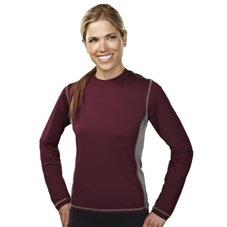 - Tri-Mountain Lady Sidewinder 631 Polyester Knit Pullover Shirt, 2X-Large, Dark Maroon/Steel Gray