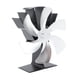 thumbnail image 3 of Ventilador de estufa vertical, ventilador térmico de 6 aspas, alimentado por calor, circulación rápida y cálida, diseño de mango, ventilador superior para chimenea, plateado, 3 of 5