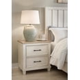 thumbnail image 2 of Signature Design by Ashley Shaybrock Modern Farmhouse Nightstand with USB Charging, 2 Drawers - Antique White, 2 of 8