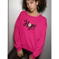 thumbnail image 2 of Hope Hold On Pain Ends Sweatshirt Women -Image by Shutterstock, Female Large, 2 of 4