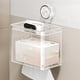 thumbnail image 4 of Portarrollos de Papel Higiénico con Ventosa | Caja de Almacenamiento de Pared de Plástico Gris Transparente | Fácil Instalación Sin Taladrar | Organizador de Baño Resistente Al Agua y Al Óxido | Toal, 4 of 6