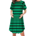 thumbnail image 1 of Robe pour Femmes Pyjamas pour Femmes Fermeture Éclair Latérale Allaitement Maternité Imprimé Manches Courtes Col Rond Robe pour Femmes Enceintes Pyjamas Décontractés Robe Décontractée pour Femmes Pantalons de Robe pour Femmes, 1 of 2