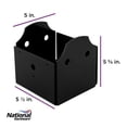 thumbnail image 3 of Post Base National Hardware N800-011, 13 x 14 x 14 cm, color negro, 3 of 7