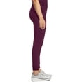 thumbnail image 5 of Cherokee Infinity Scrubs Pant For Women Mid Rise Jogger CK080AP, L Petite, Wine, 5 of 9