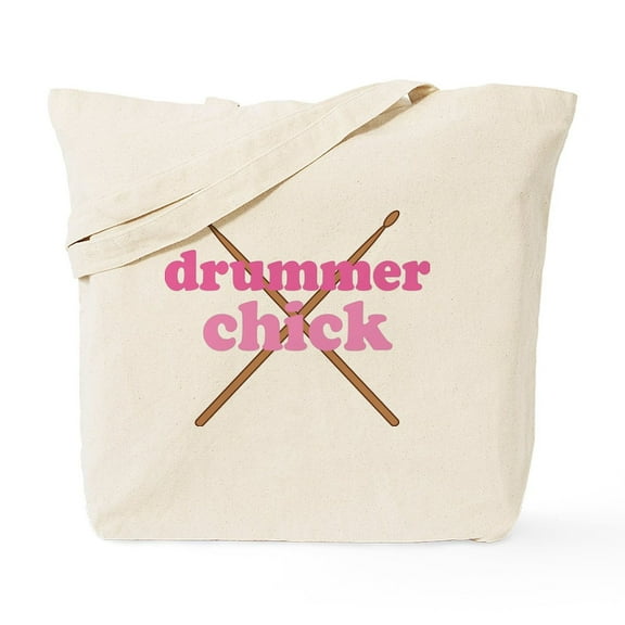 CafePress - Drummer Chick Music - Unisex Canvas Tote Bag, Beige, 1-Piece