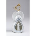 thumbnail image 3 of Ceramic Trumpeting Angel Ornament 2.5" Baptism Christmas Gift, 3 of 3