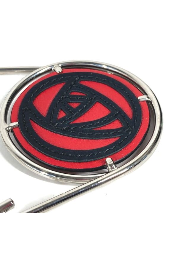 Pre-Owned LOEWE 111.19.043 17A Rose Mechano Pin Brooch Metal Leather Women's Silver Similar...