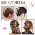 thumbnail image 5 of Pinzas grandes para el cabello YONGSHENG Paquete de 8 de 4,3 pulgadas para mujeres cabello rizado fino y grueso color mate, 5 of 5